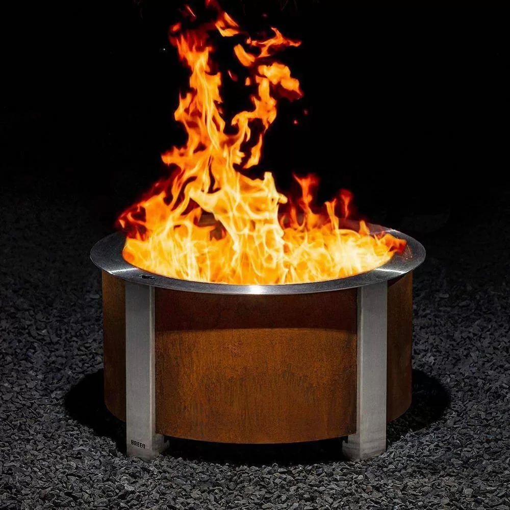 Breeo BR-X24P X Series 24 Smokeless Fire Pit in Corten Steel