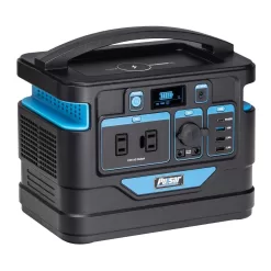 Pulsar PPS500 500-Watt Quiet Portable Power Station with Push Button Start Battery Generator for Outdoors, Home, and Solar Charging