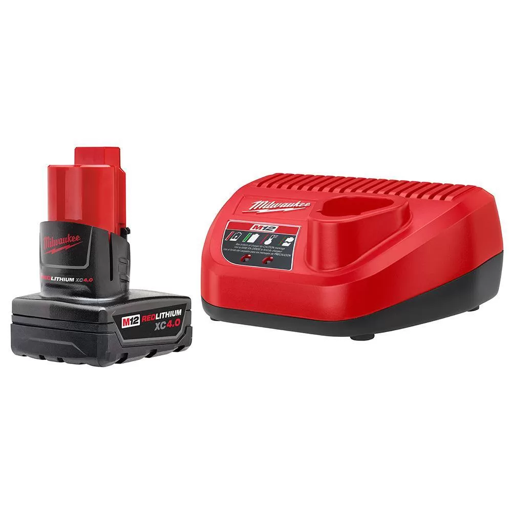 Milwaukee M12 FUEL 12-Volt Lithium-Ion Cordless 1.6 Gal. Wet/Dry Vacuum and Cut Off Saw Kit with 4.0 Ah Battery and Charger