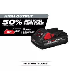 Milwaukee M18 FUEL PACKOUT 18-Volt Lithium-Ion Cordless 2.5 Gal. Wet/Dry Vacuum w/M18 High Output 12.0Ah and (2) 3.0Ah Batteries