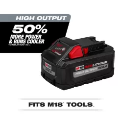 Milwaukee M18 FUEL PACKOUT 18-Volt Lithium-Ion Cordless 2.5 Gal. Wet/Dry Vacuum with M18 HIGH OUTPUT XC 8.0 Ah and 3 Ah Batteries