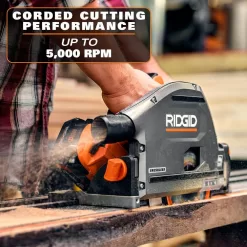 RIDGID R48630B 18V Brushless Cordless 6-1/2 in. Track Saw (Tool Only)