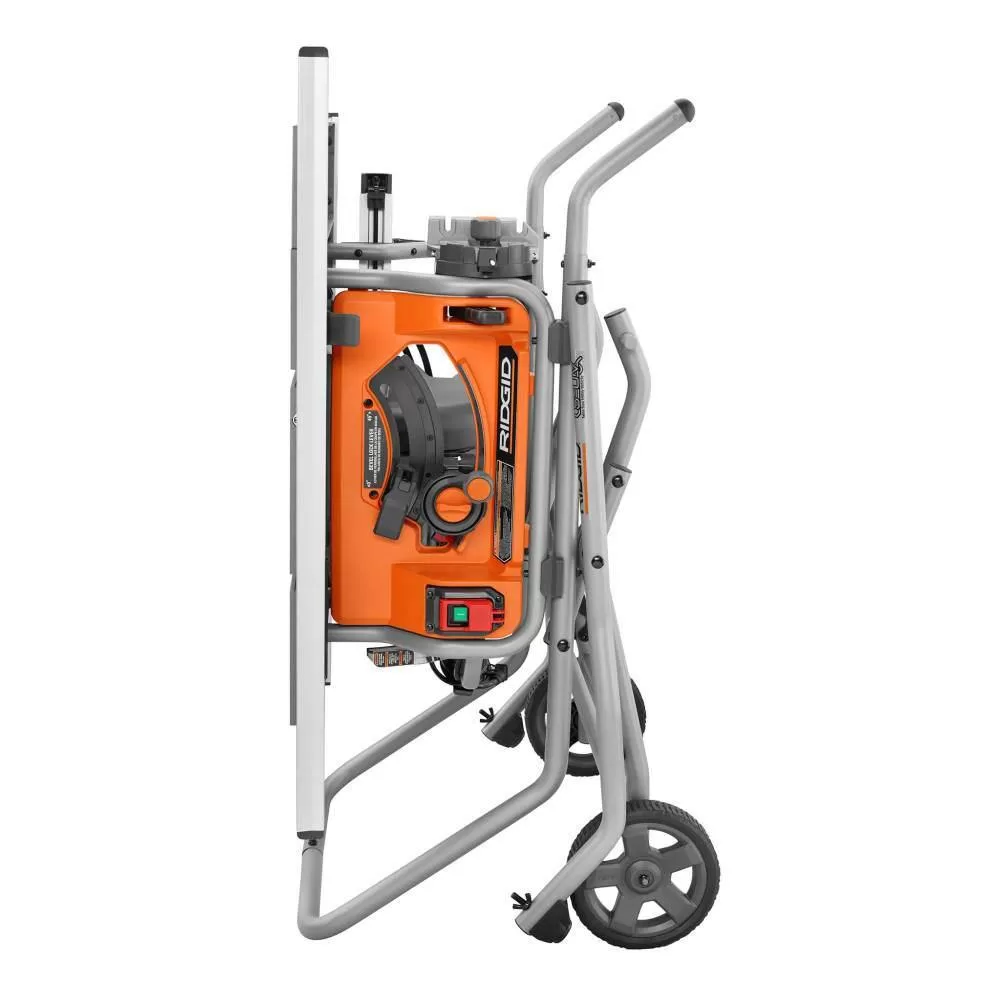 RIDGID 15 Amp 10 in. Portable Pro Jobsite Table Saw (2-Pack) with Rolling Stands