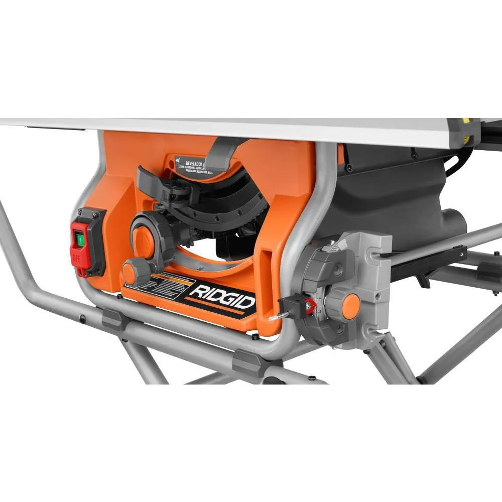 RIDGID 15 Amp 10 in. Portable Pro Jobsite Table Saw (2-Pack) with Rolling Stands
