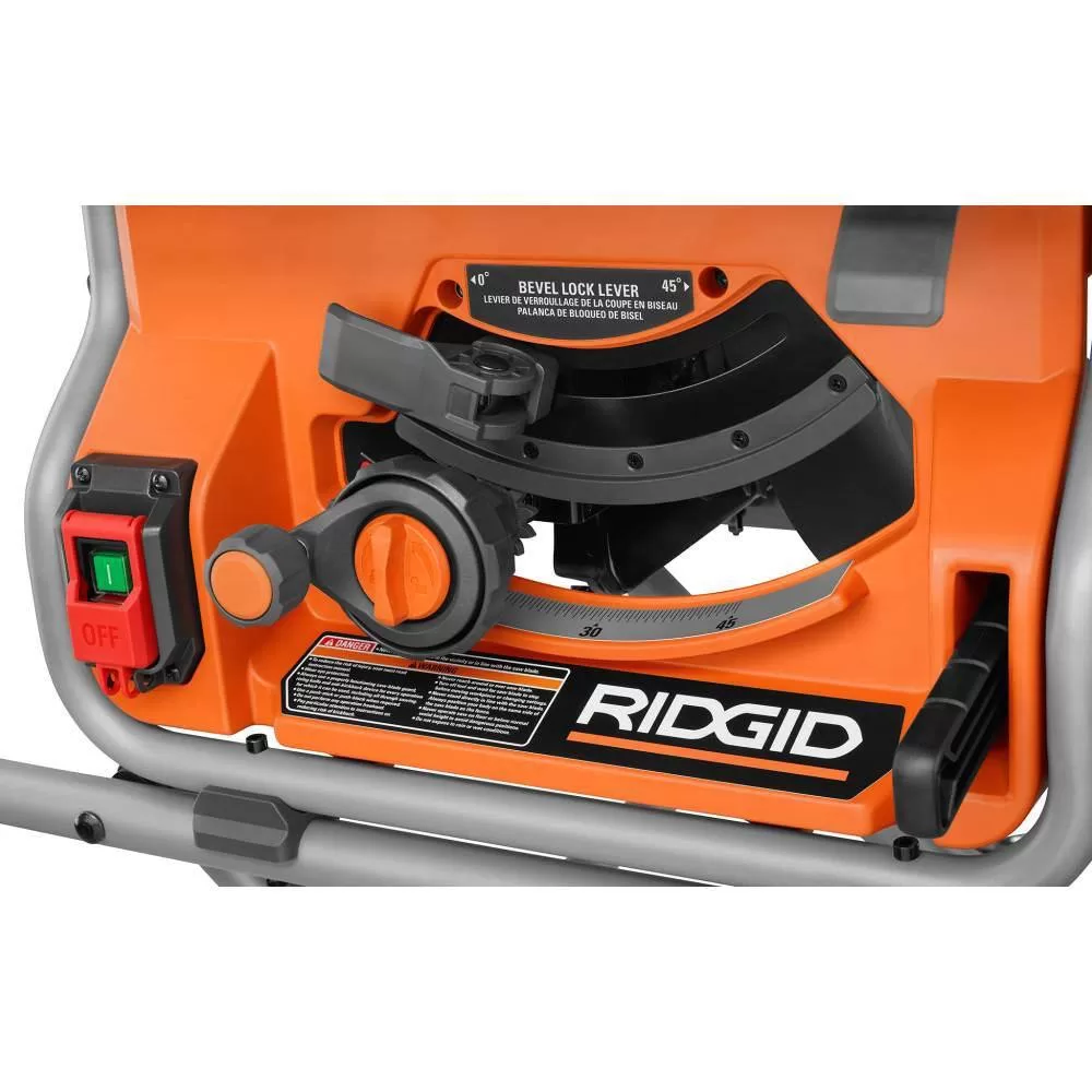 RIDGID 15 Amp 10 in. Portable Pro Jobsite Table Saw (2-Pack) with Rolling Stands