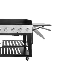 Royal Gourmet GB8000 8-Burner Event Propane Gas Grill with 2 Folding Side Tables
