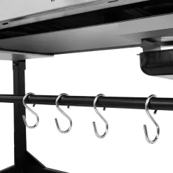 Royal Gourmet GD401 4-Burners Portable Propane Gas Grill and Griddle Combo Grills in Black with Side Tables