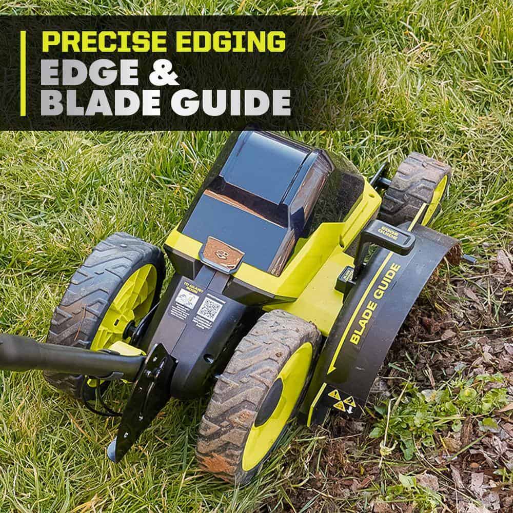 RYOBI RY40760-AC 40V HP Brushless 9 in. Edger w/ Extra Edger Blade, 4.0 Ah Battery and Charger