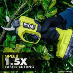 RYOBI P2680-PNR ONE+ HP 18V Brushless 22 in. Cordless Battery Hedge Trimmer & Brushless Cordless Pruner w/ 2.0 Ah Battery & Charger
