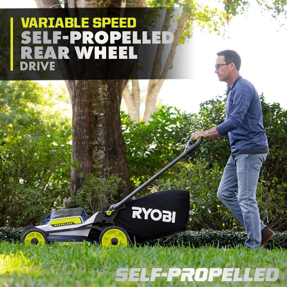 RYOBI 40V HP Brushless 20 in. Cordless Electric Battery Walk Behind Self-Propelled Mower (Tool Only)