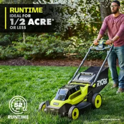 RYOBI 40V HP Brushless 20 in. Cordless Electric Battery Multi-Blade Walk Behind Self-Propelled Mower - 8.0Ah Battery & Charger