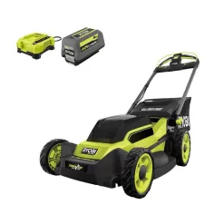 RYOBI 40V HP Brushless 20 in. Cordless Electric Battery Multi-Blade Walk Behind Self-Propelled Mower - 8.0Ah Battery & Charger