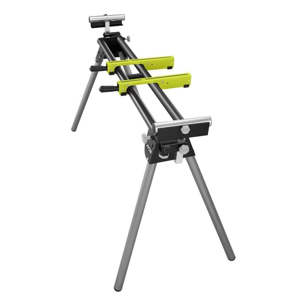 RYOBI15 Amp 12 in. Corded Sliding Compound Miter Saw with LED Cutline Indicator with Universal Miter Saw QUICKSTAND