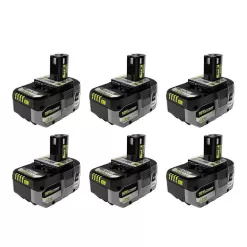 RYOBI PBP2004-3 ONE+ 18V Lithium-Ion HIGH PERFORMANCE 4.0 Ah Battery (6-Pack)