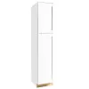 Hampton Bay KP1884-SSW Shaker 18 in. W x 24 in. D x 84 in. H Assembled Pantry Kitchen Cabinet in Satin White