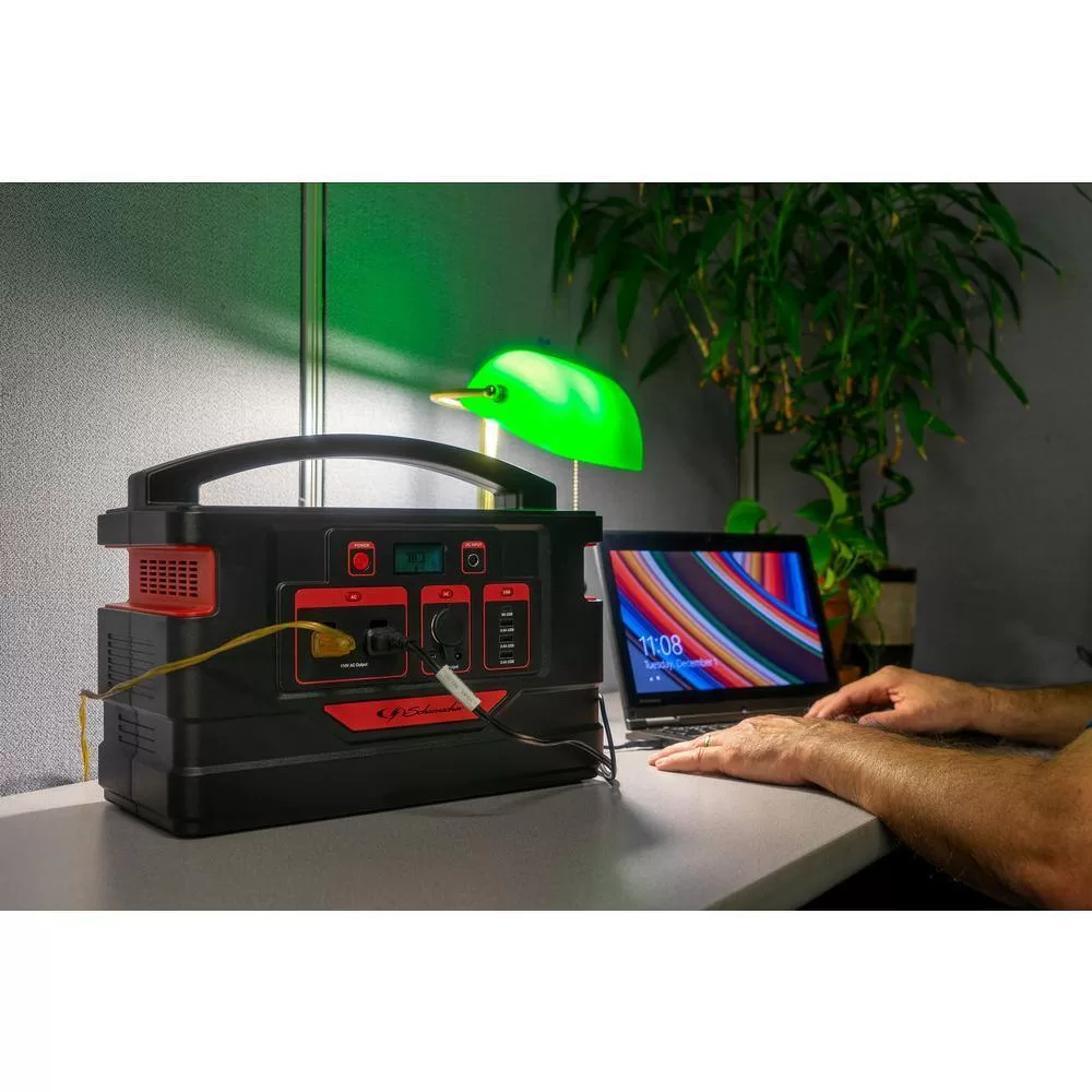 Schumacher Electric SL1467 880 Wh Portable Lithium Power Generator, Fuel and Fume Free, 1000W Pure Sine Wave Inverter