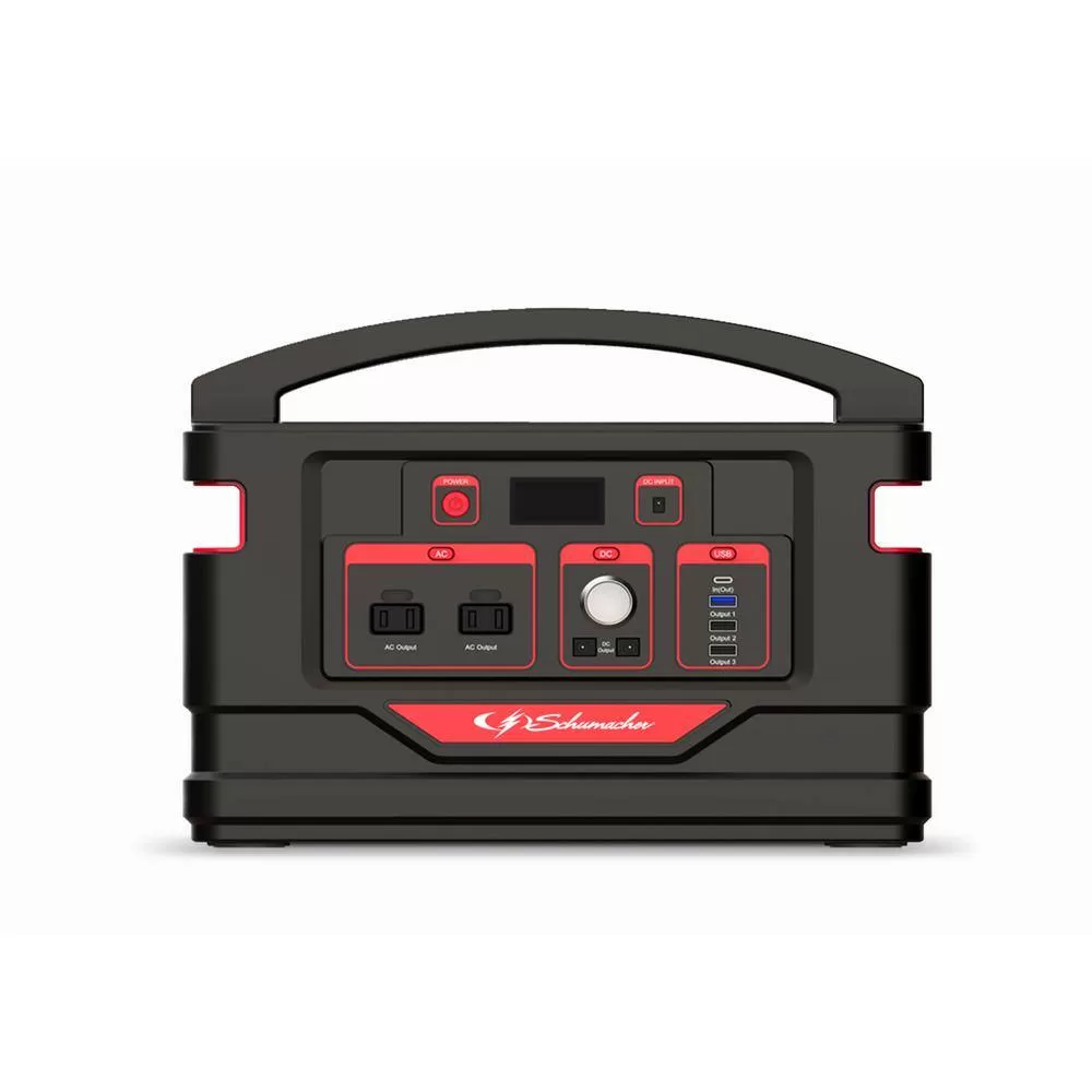 Schumacher Electric SL1467 880 Wh Portable Lithium Power Generator, Fuel and Fume Free, 1000W Pure Sine Wave Inverter