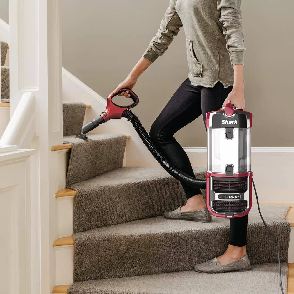 Shark ZU561 Navigator Lift-Away Lightweight Bagless Corded HEPA Filter Upright Vacuum with Self-Cleaning Brushroll in Red - ZU561