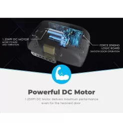SkyLink ATR-5922BKUW 1-1/4 HPF Quiet Belt Drive Smart Dual LED Garage Door Opener (Wi-Fi) with Battery Backup
