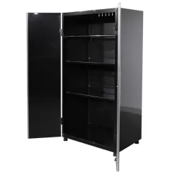 Husky G3624W-US Ready-to-Assemble 24-Gauge Steel Garage Gear Cabinet in Black (36.6 in. W x 72 in. H x 24 in. D