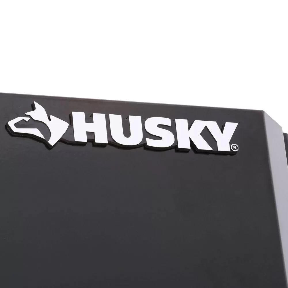 Husky G3624W-US Ready-to-Assemble 24-Gauge Steel Garage Gear Cabinet in Black (36.6 in. W x 72 in. H x 24 in. D