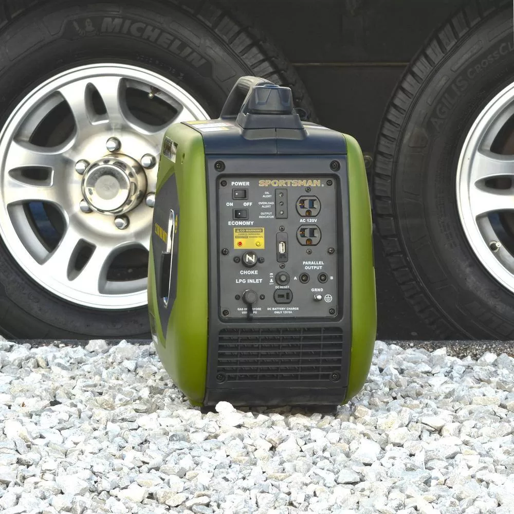 Sportsman 806670 2,200/1,800-Watt Dual Fuel Powered Recoil Start Inverter Generator with Parallel Capacity, CO Detector and Auto-Shutoff