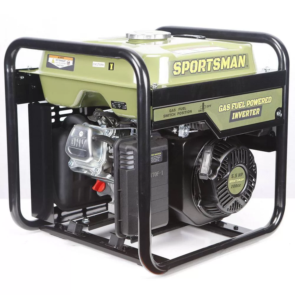 Sportsman 806687 3,000-Watt Open Frame Recoil Start Portable Gasoline Inverter Generator