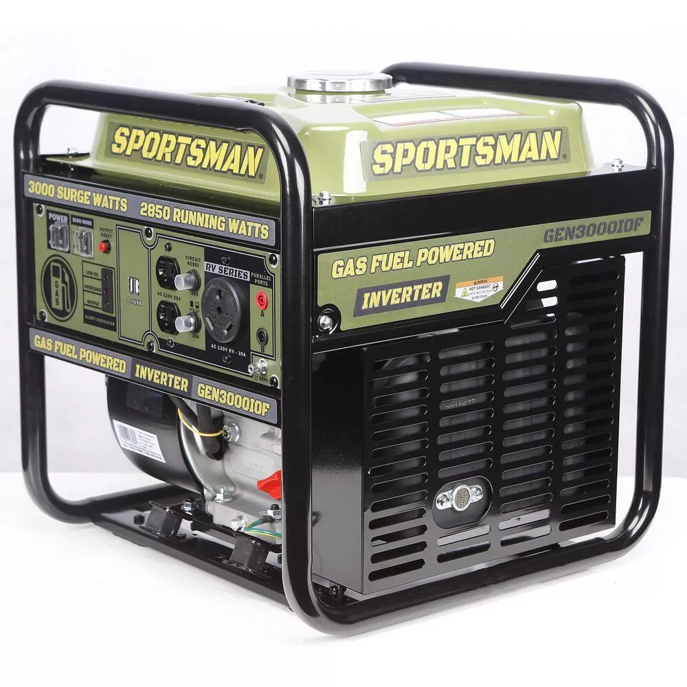 Sportsman 806687 3,000-Watt Open Frame Recoil Start Portable Gasoline Inverter Generator