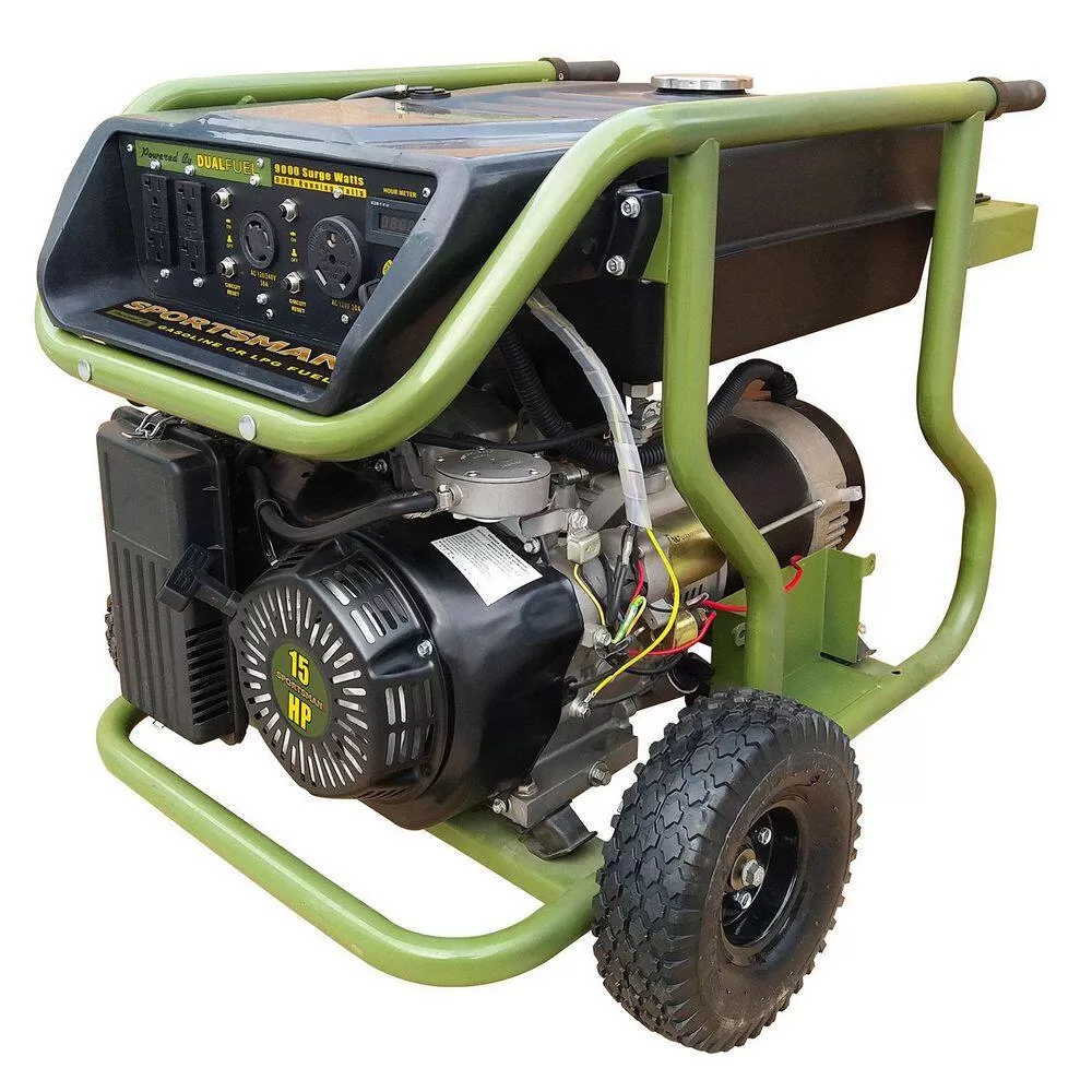 Sportsman 806595 9,000/8,000-Watt Dual Fuel Powered Electric Start Portable Generator