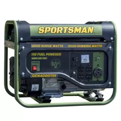 Sportsman 806663 4,000-Watt/3,500-Watt Recoil Start Tri Fuel Portable Generator, Runs on Natural Gas, Gasoline, or Propane