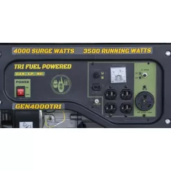 Sportsman 806663 4,000-Watt/3,500-Watt Recoil Start Tri Fuel Portable Generator, Runs on Natural Gas, Gasoline, or Propane