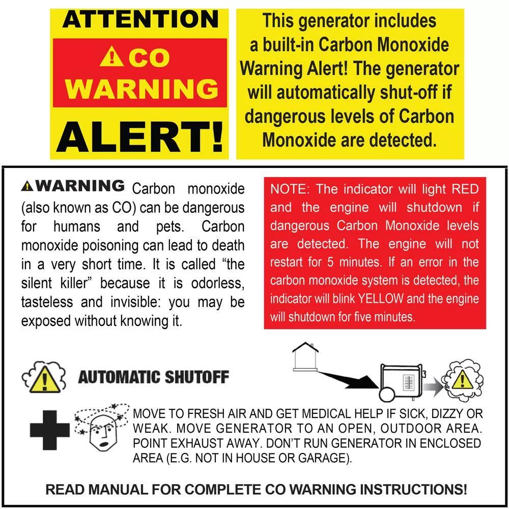 Sportsman 806694 4,000/3,500-Watt Recoil Start Dual Fuel Gasoline Propane Portable Generator with CO Detector Auto-Shutoff
