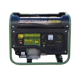 Sportsman 806694 4,000/3,500-Watt Recoil Start Dual Fuel Gasoline Propane Portable Generator with CO Detector Auto-Shutoff