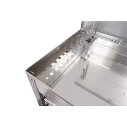 Husky HOUC3304JX1 33 in. 4-Drawer Stainless Steel Mechanics Cart