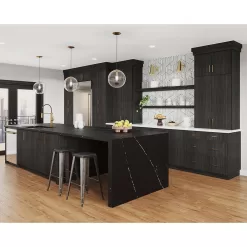 Hampton Bay B3D24-EDTH Designer Series Edgeley Assembled 24x34.5x23.75 in. Drawer Base Kitchen Cabinet in Thunder