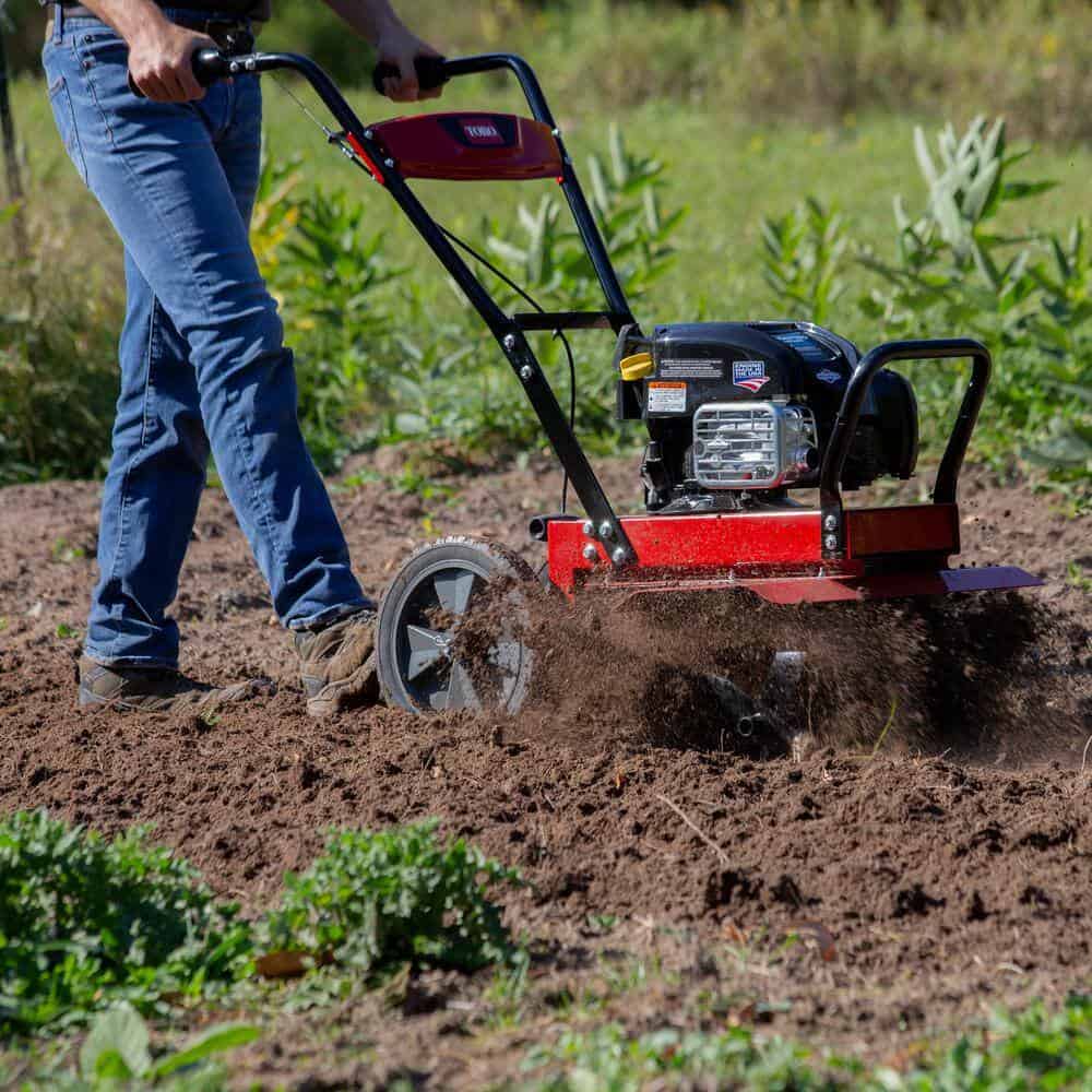Toro 58602 21 in. Max Tilling Width 163 Briggs and Stratton 4-Cycle Engine Front Tine Tiller