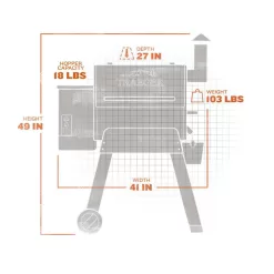 Traeger HD0041 Pro 22 Pellet Grill in Bronze with Cover
