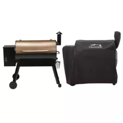 Traeger HD0042 Pro 34 Pellet Grill in Bronze with Cover
