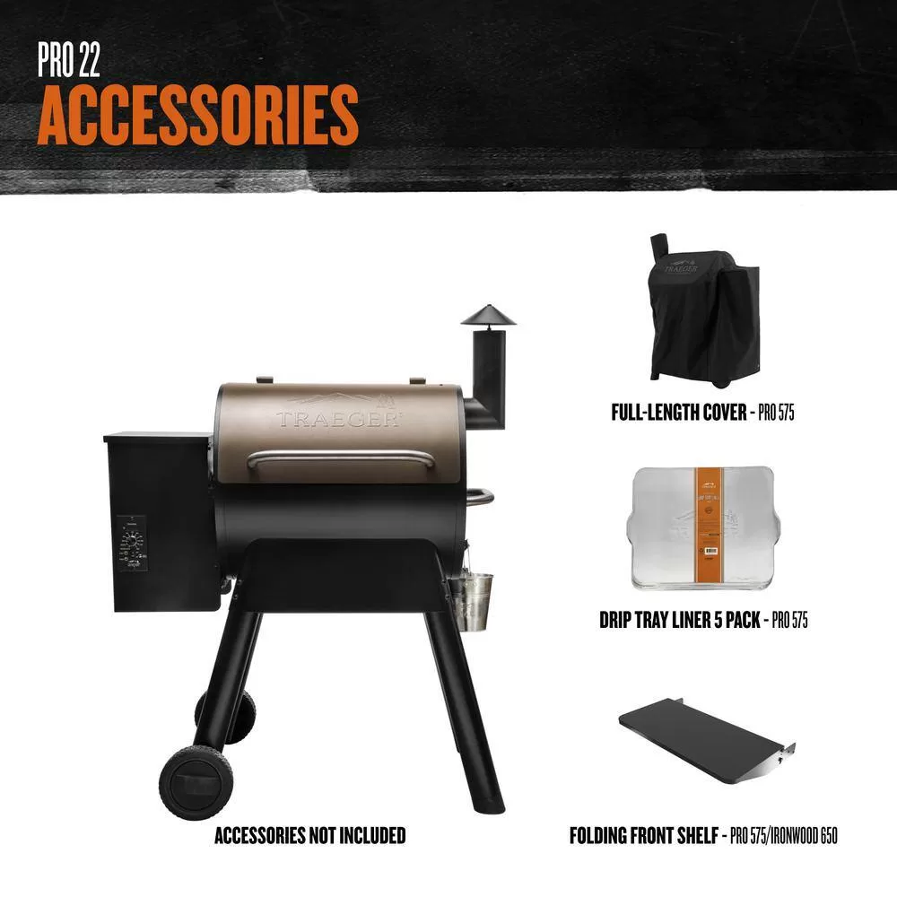 Traeger TFB57PZB Pro Series 22 Pellet Grill in Bronze