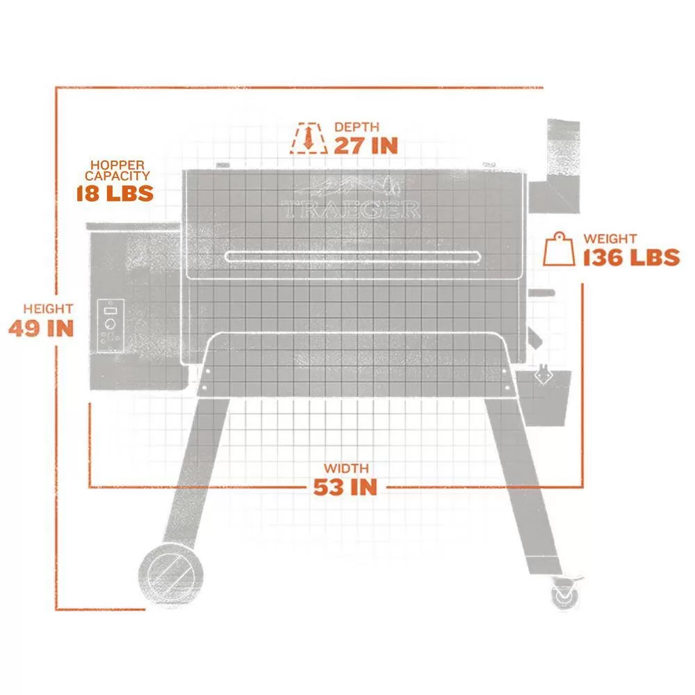 Traeger TFB88PZB Pro Series 34 Pellet Grill in Bronze