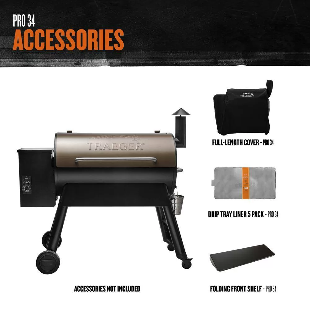 Traeger TFB88PZB Pro Series 34 Pellet Grill in Bronze