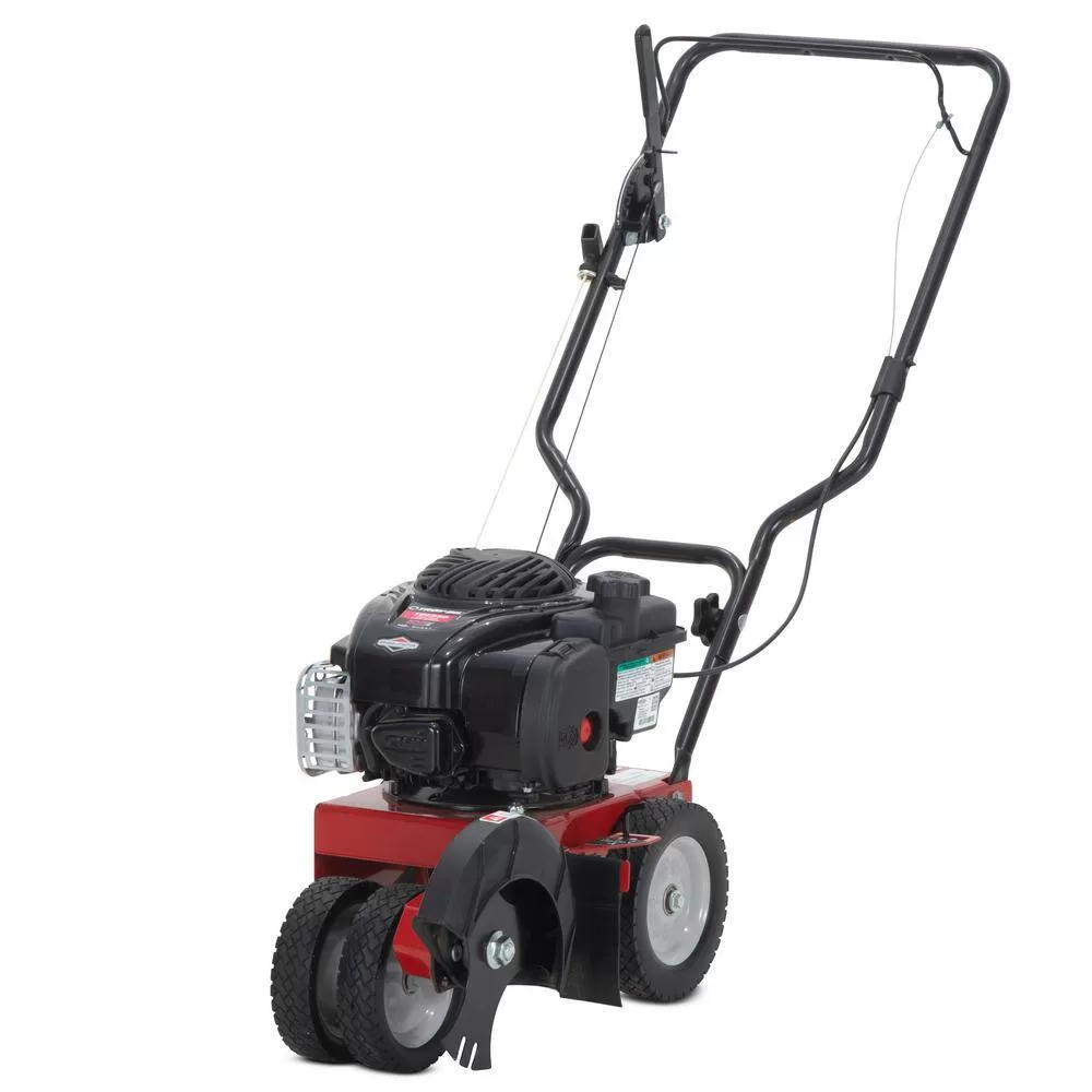 Troy-Bilt TBE550 9 in. Tri-Blade 140 cc Briggs and Stratton 4-Stroke Engine Gas Landscape Edger with Curb Wheel