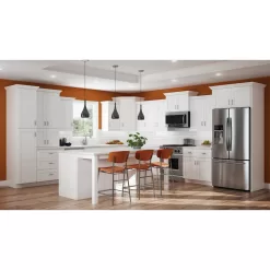 Contractor Express Cabinets Arlington Vesper White Plywood Shaker Stock Assembled Drawer Base Kitchen Cabinet Sft Cls 24 in W x 24 in D x 34.5 in H