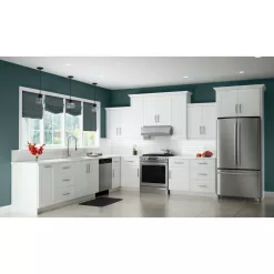 Contractor Express Cabinets Arlington Vesper White Plywood Shaker Stock Assembled Drawer Base Kitchen Cabinet Sft Cls 24 in W x 24 in D x 34.5 in H