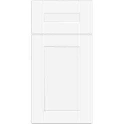 Contractor Express Cabinets Arlington Vesper White Plywood Shaker Stock Assembled Drawer Base Kitchen Cabinet Sft Cls 24 in W x 24 in D x 34.5 in H