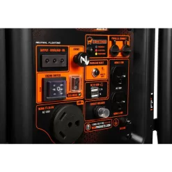 WEN DF402iX 4000/3500-Watt RV-Ready Dual Fuel Open Frame Portable Inverter Generator with CO Watchdog