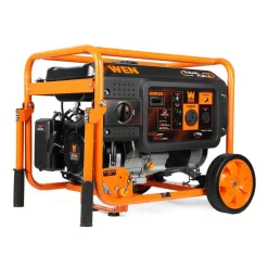 WEN DF430X 4375/3500-Watt Dual Fuel Portable Generator with Wheel Kit and CO Watchdog