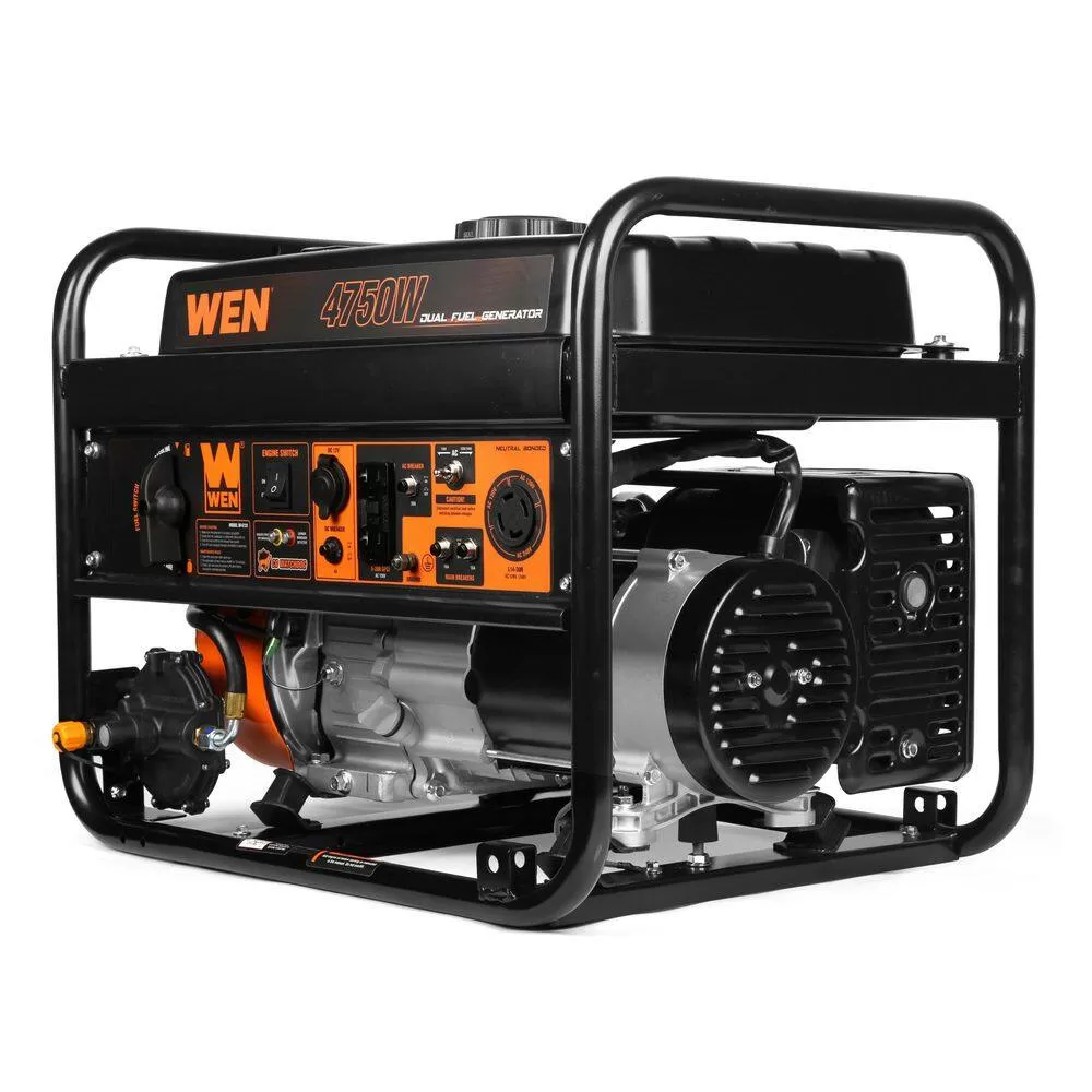 WEN DF472X 4750/3800-Watt 120-Volt/240-Volt Dual Fuel Portable Generator with CO Watchdog
