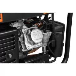 WEN DF475X 4750/3800-Watt 120-Volt/240-Volt Dual Fuel Electric Start Portable Generator with Wheel Kit and CO Watchdog