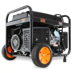WEN DF475X 4750/3800-Watt 120-Volt/240-Volt Dual Fuel Electric Start Portable Generator with Wheel Kit and CO Watchdog